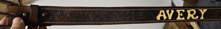 Custom Floral Belts
