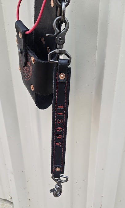 Premium Leather Lined Radio Strap and Radio Bucket