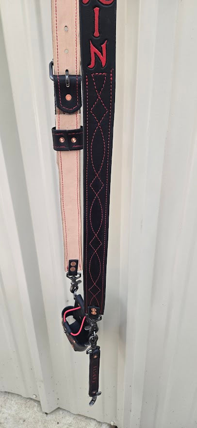 Premium Leather Lined Radio Strap and Radio Bucket