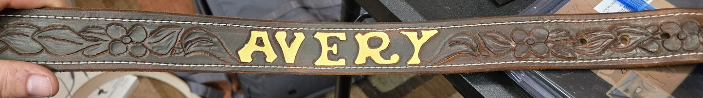 Custom Floral Belts