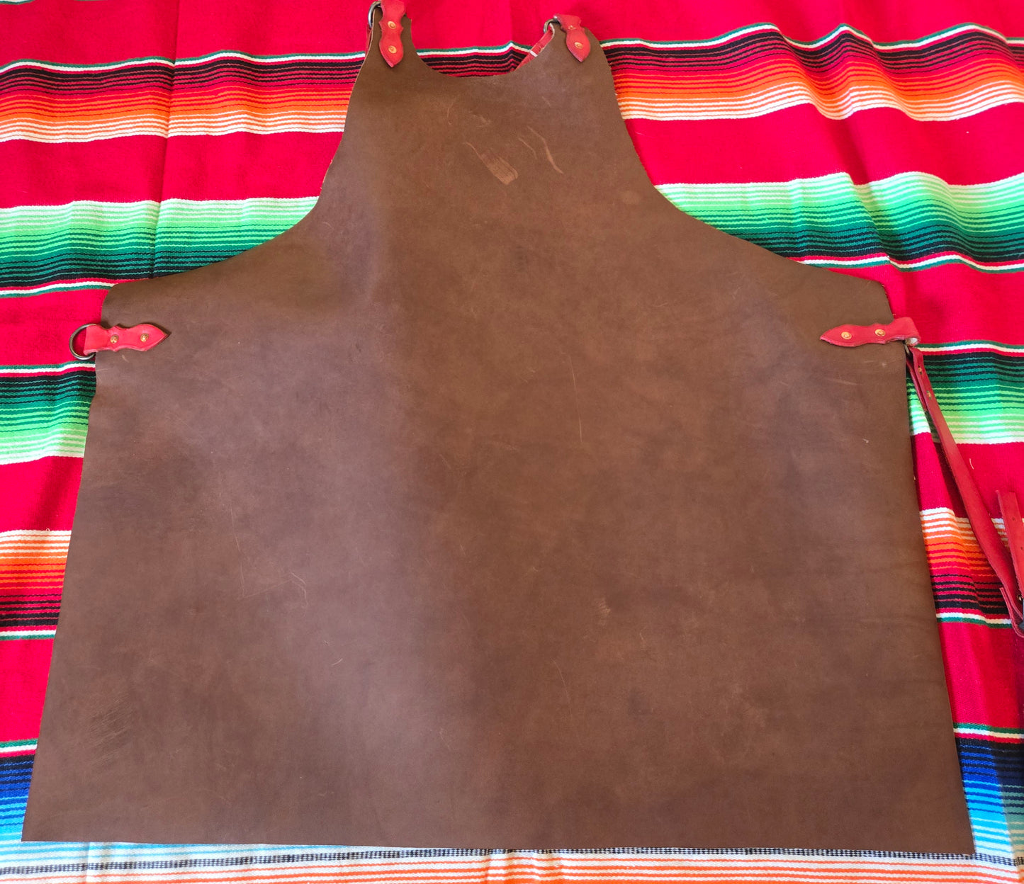 Slick Front Leather Work Apron